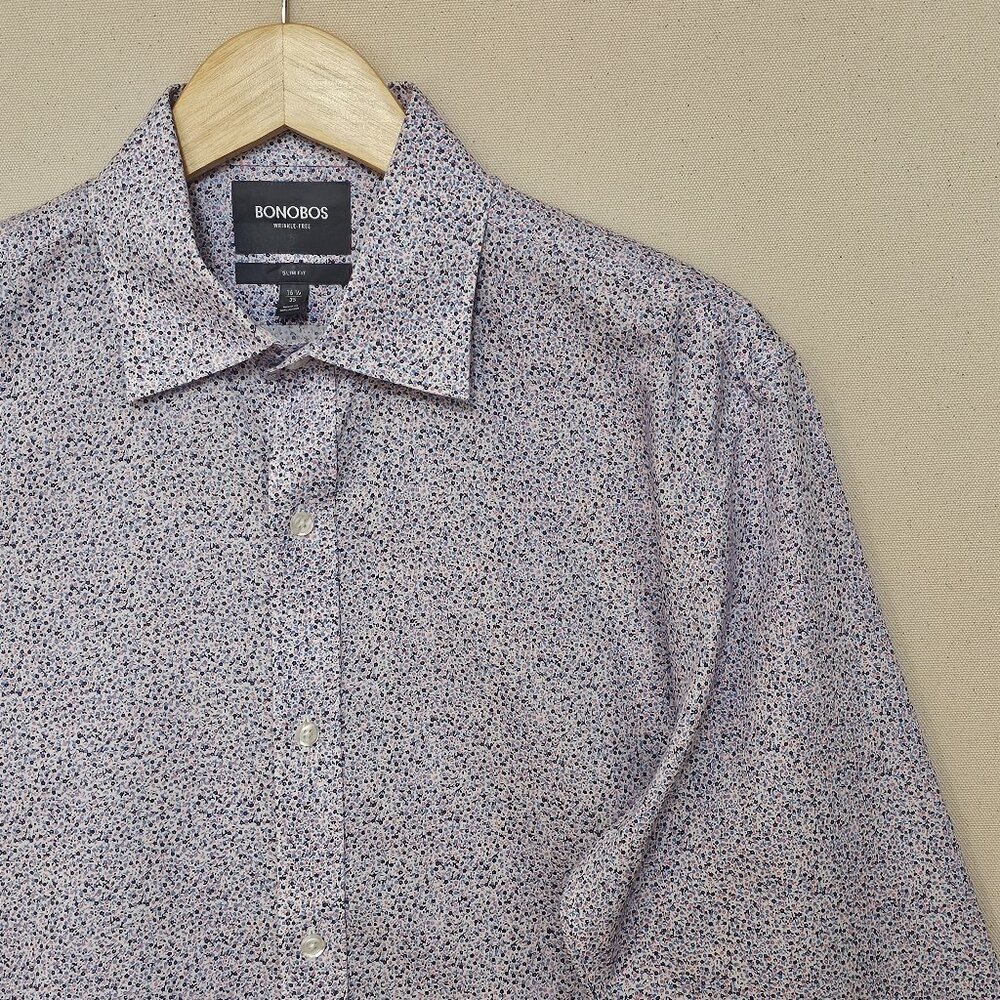 Bonobos Slim Fit Wrinkle Free Button Down 16.5